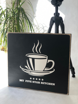 Комплект панно для кухни «Life Begins After Coffee»