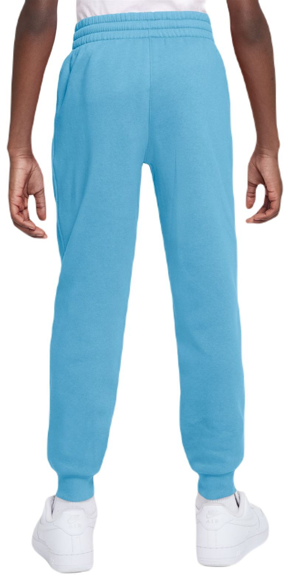 Штаны для девочки теннисные Nike Kids Club Fleece Jogger - aquarius blue/white