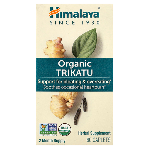 Himalaya, Трикату, улучшение работы желудка, 60 капсул