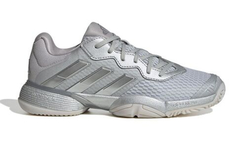 Детские Кроссовки теннисные  Adidas Barricade K - silver metallic/silver metallic/dash grey