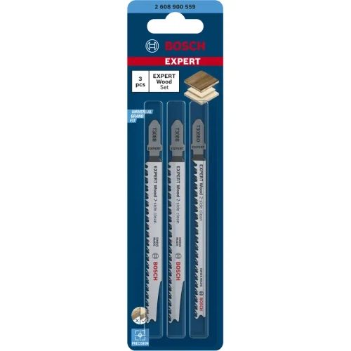 Пилки для лобзика по дереву T308B/ T308BO Wood Expert BOSCH 2608900559
