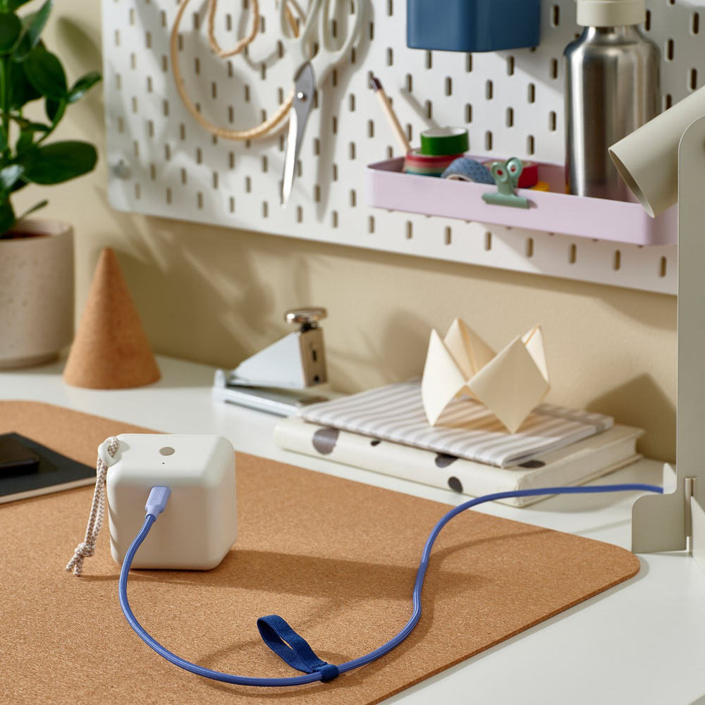 IKEA LILLHULT  (ИКЕА ЛИЛЛХУЛТ)  -  Кабель USB-C - USB-C - сиреневый, 3.0 м