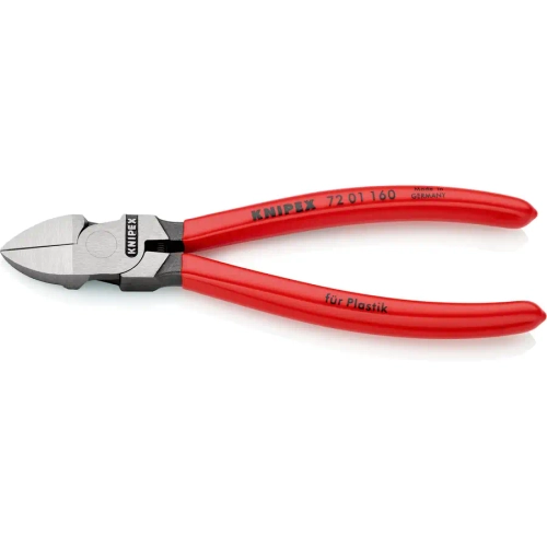 Кусачки боковые для пластмассы 160 мм Knipex 72 01 160