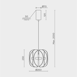 Подвесная люстра MODELUX ML.2666.260 CP