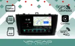 Магнитола для Avensis 2009-2013 - Vaycar VA77-1224-2K на Android 13, Быстрая, 2K QLED, CarPlay,4G SIM-слот