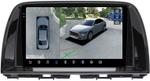 Магнитола для Mazda CX-5 2011-2017 (тип B) - FarCar BX223M-360 монитор 9.5" 2K QLED на Android 13, Быстрая, CarPlay, 4G SIM-слот, 4 камеры в комплекте