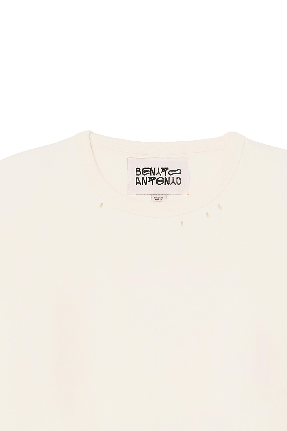 ФУТБОЛКА С ЭФФЕКТОМ ВЫВЕРНУТОЙ ИЗНАНКИ И ПОТЕРТОСТЕЙ — ZARA