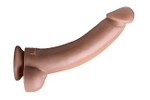 Большой изогнутый фаллос Tom of Finland на мощной присоске Pekka's Cock, (25,5 см) (Цвет: телесный)