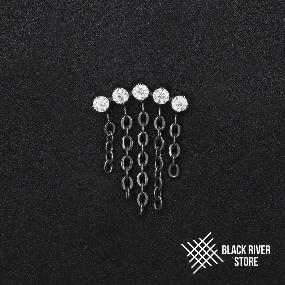 Pendant 5K Highlight Chain Crystal
