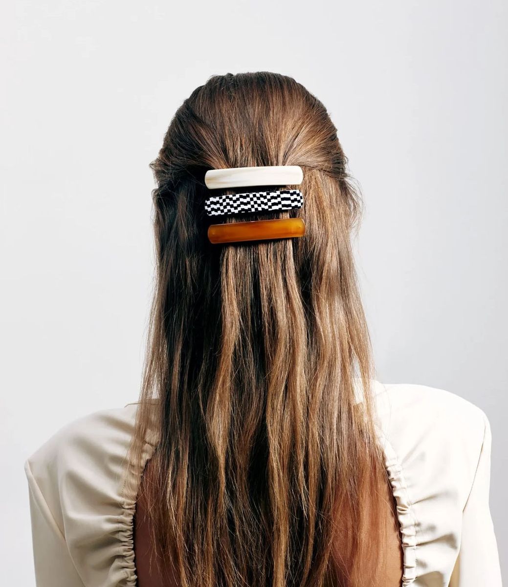 Machete No.3 Heirloom Barrette in Blonde Tortoise — заколка из ацетата