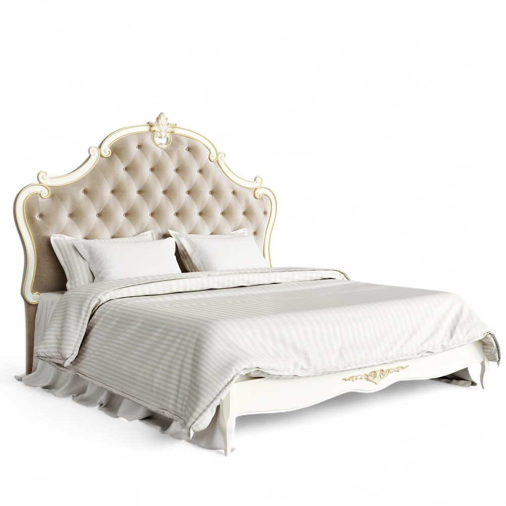 Кровать с мягким изголовьем 180*200 R538