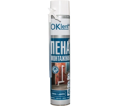 Пена бытовая монтажная Oklent 1000 мл (680 гр./16 шт.)