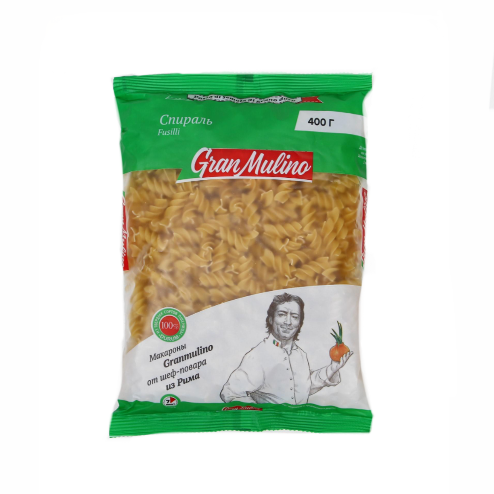 Макароны Gran Mulina Fusilli Спираль 400 гр