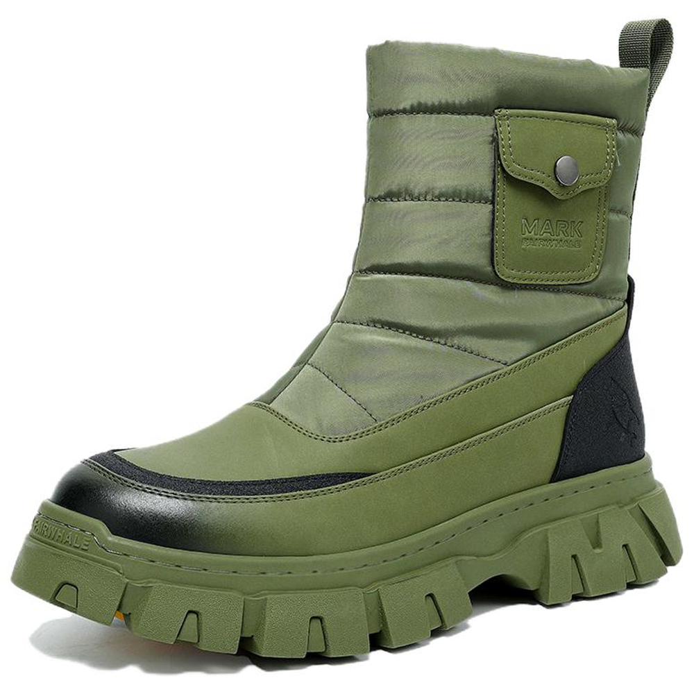 FAIRWHALE Short Mid Calf Snow Boots Men"s