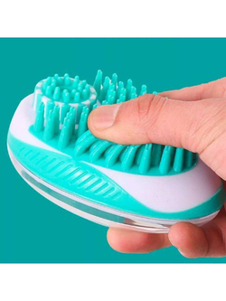 M-Pets щетка для мытья животных с дозатором для мыла Rubeaz