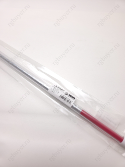 Палочка Sasaki 57 см с блеском серебристая с красной ручкой SIxR (Silver x Red)
