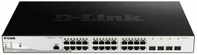 Сетевое оборудование D-Link DGS-1210-28MP ME B2A PROJ Управляемый L2 коммутатор с 24 портами 10 100 1000Base-T и 4 портами 1000Base-X SFP 24 порта