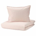Комплект постельного белья IKEA BERGPALM (БЕРГПАЛМ), Односпальный, Розовый, 150x200, 50x80 см