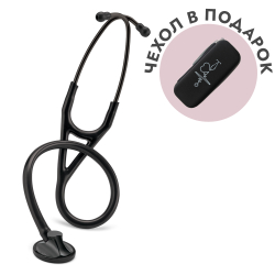 Стетоскоп Littmann Master Cardiology, черный, черная акустическая головка (2161)