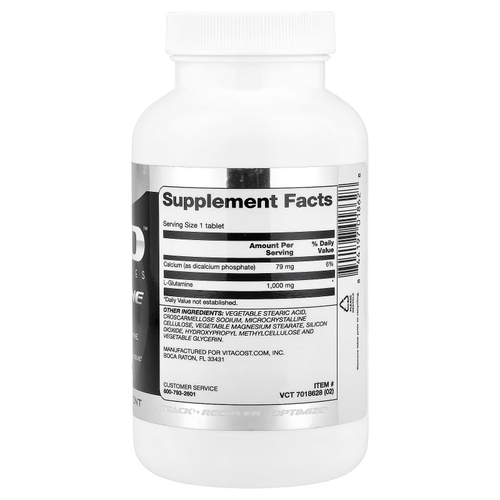 Vitacost, ARO™, Black Series Glutamine RAW, 100 Tablets