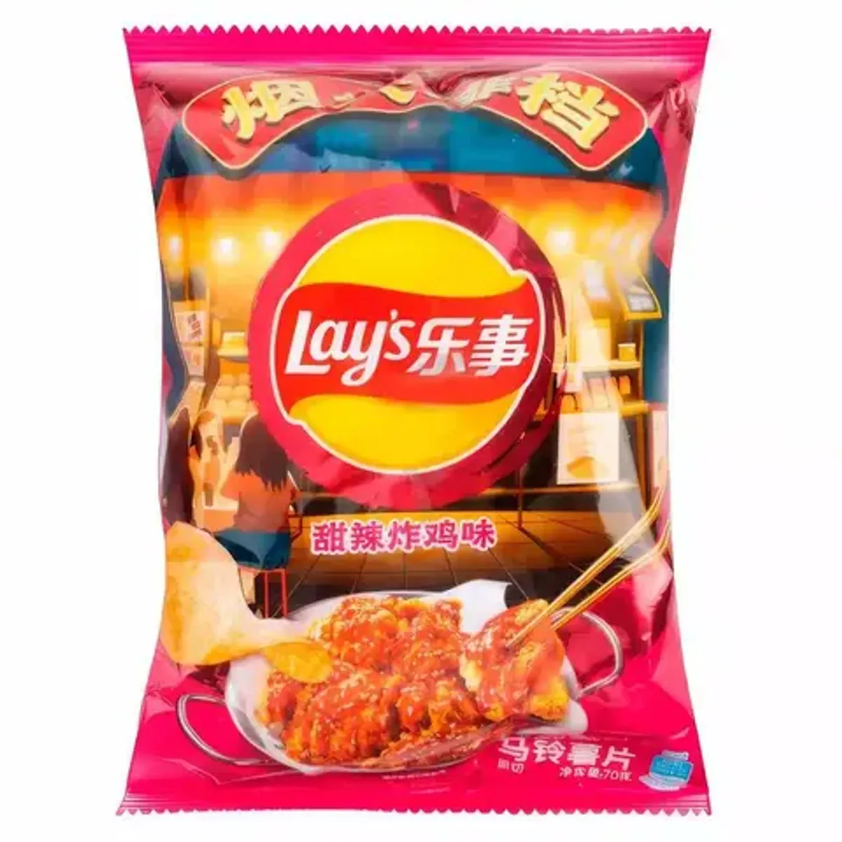 Чипсы Lay's NPC Sweet Spicy Fried Chicken Flavor (70 гр)