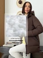 Куртка весенняя удлиненная со съемным капюшоном