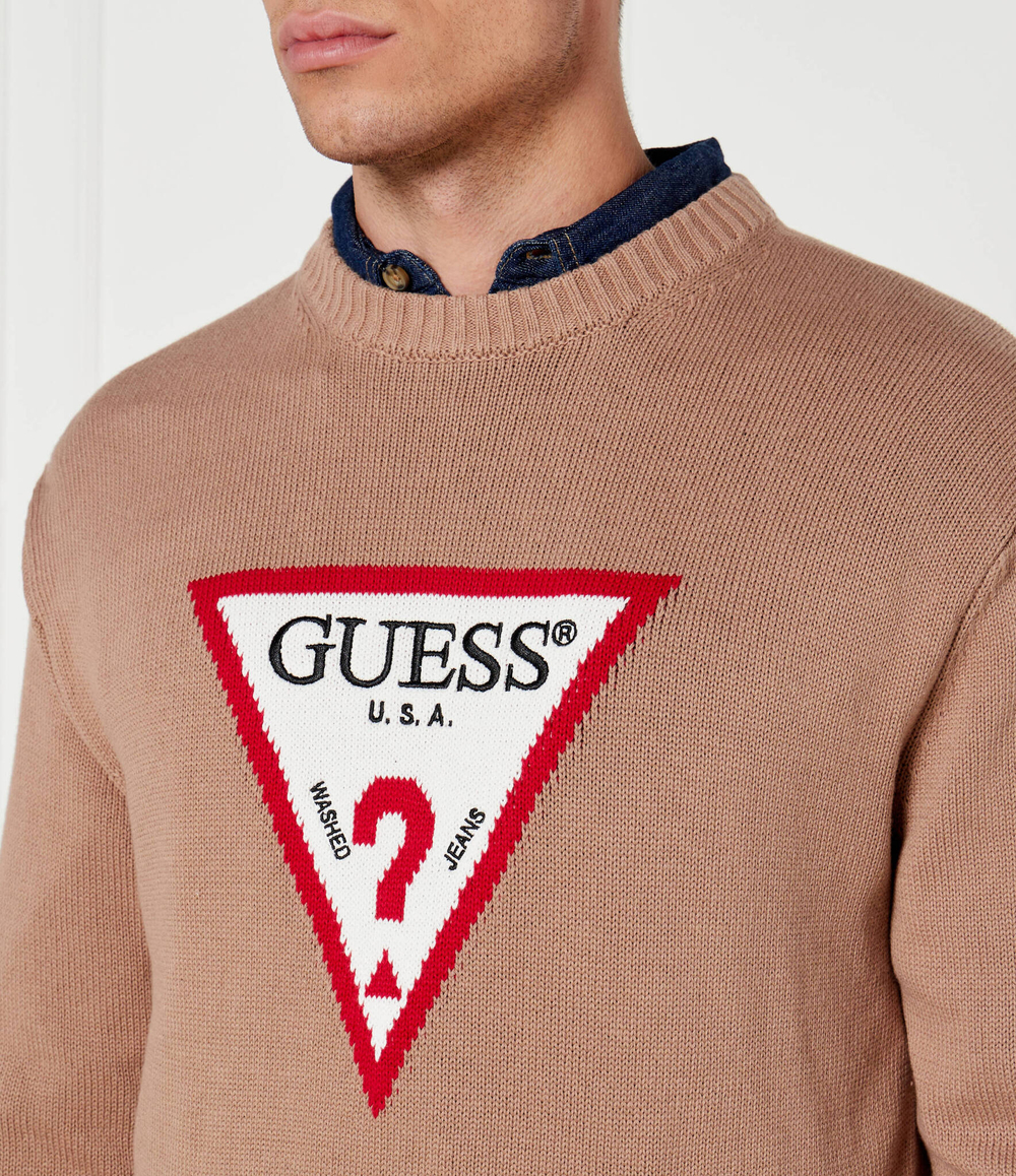 Свитер Guess Jeans - коричневый(M4BR32 Z3HM1)