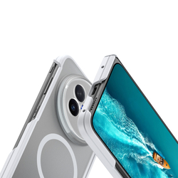Усиленный чехол с белыми рамками и с MagSafe для vivo X Fold 6, серия Expn Series Magnetic от Dux Ducis