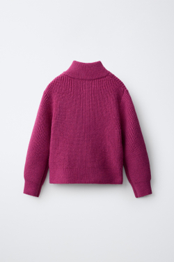 ZARA КАРДИГАН НА МОЛНИИ, ЦВЕТ ФУКСИИ