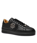 Кожаные кроссовки Strass Hexagon Philipp Plein - черный(USC0678 PLE075N)