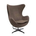 Кресло Bradex Home EGG STYLE CHAIR латте, искусственная замша FR 0647