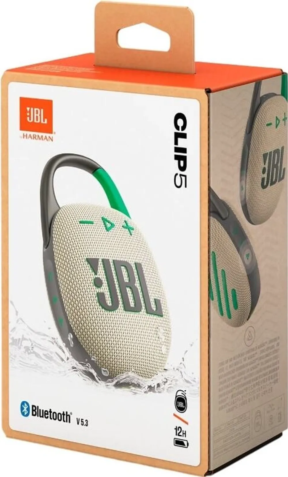 Портативная колонка JBL Clip 5 Sand - 10