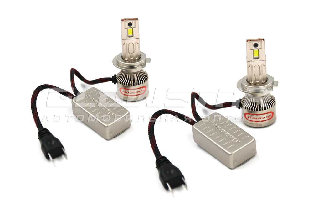 Aozoom P10 H7 с вентилятором 12V 55W 3500Lm (комплект, 2шт)