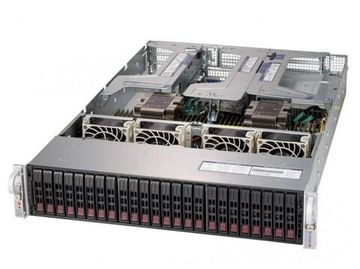 Сервер Supermicro SuperServer 2029U-E1CR4 без процессора/без ОЗУ/без накопителей/количество отсеков 2.5" hot swap: 24/LAN 1 Гбит/c