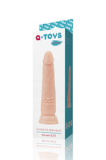 Телесный фаллоимитатор A-toys с присоской и шишечками (Цвет: телесный)