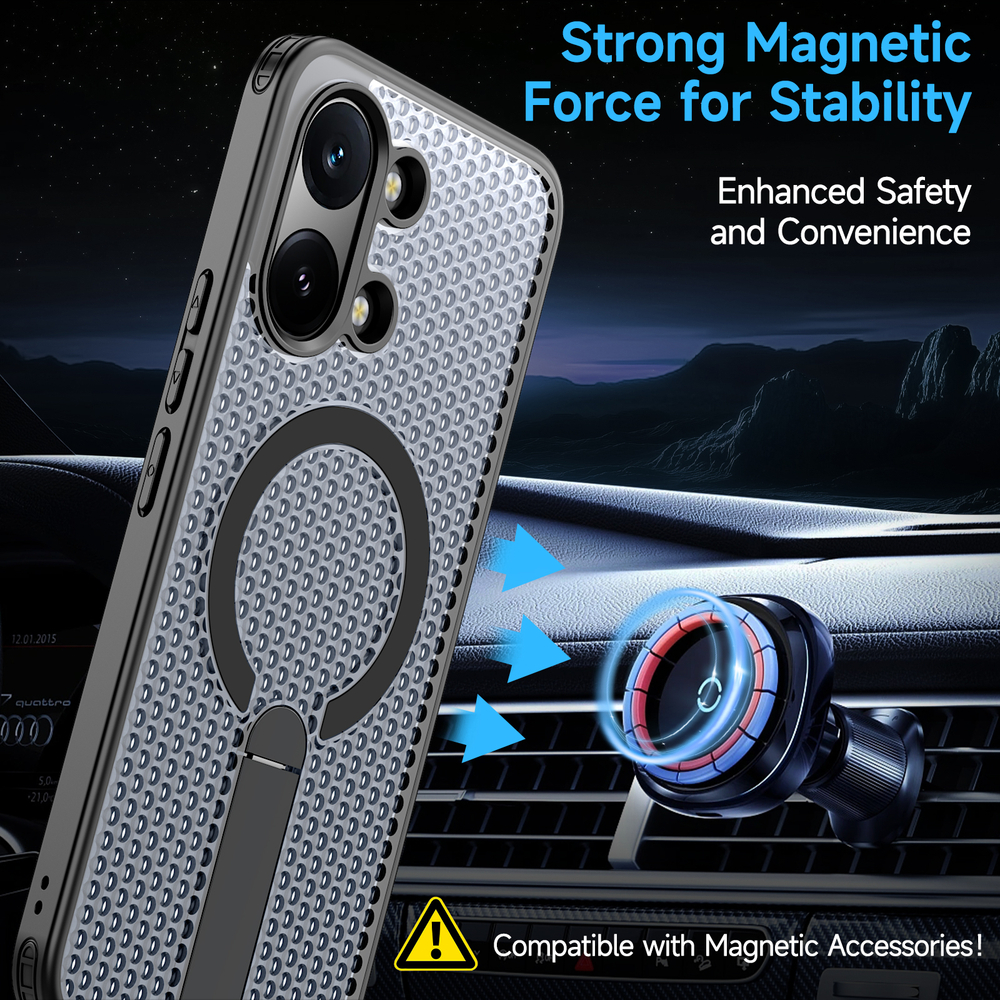 Прозрачный чехол Mesh Pro Magnetic Case для Poco X8 Pro Max 5G