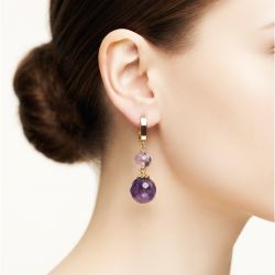 Авторские серьги из аметиста
