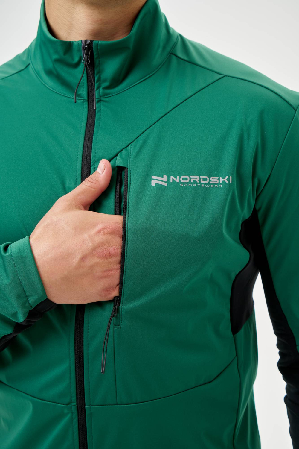 Тренировочная куртка NORDSKI PRO TOUR ALPINE Green/Black