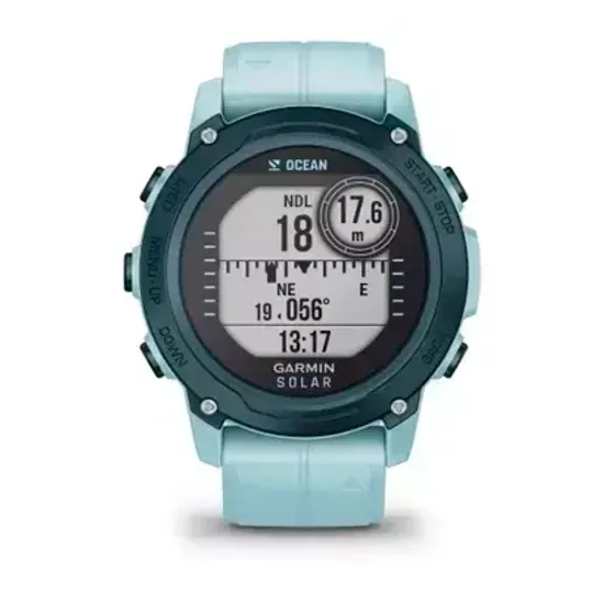 Смарт-часы Garmin Descent G1 Solar Ocean Edition лазурные 010-02604-04