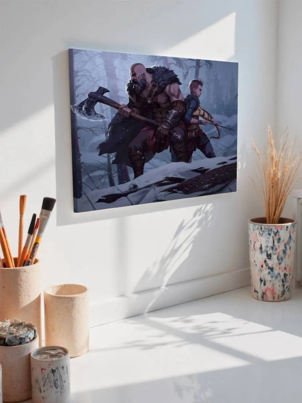 Картина на стену 40 X 50 God of War: Ragnarök