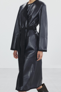 ZARA КОЖАНЫЕ БОТИЛЬОНЫ НА КАБЛУКЕ, КОРИЧНЕВЫЙ