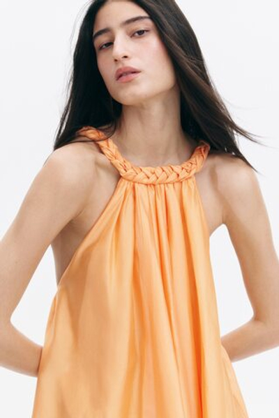 Мини-платье с вязаной деталью - H&M