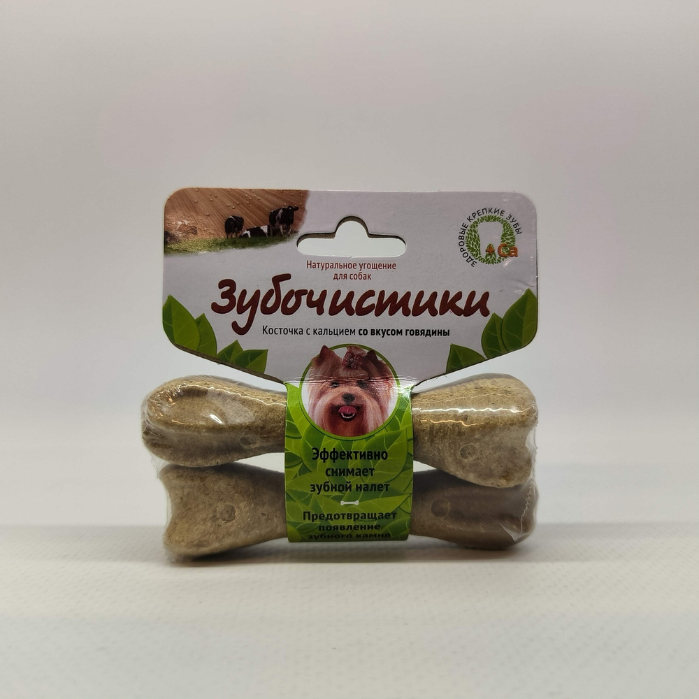 Лакомство для собак Деревенские лакомства Для мелких пород Зубочистики Говядина, 2 х 18г