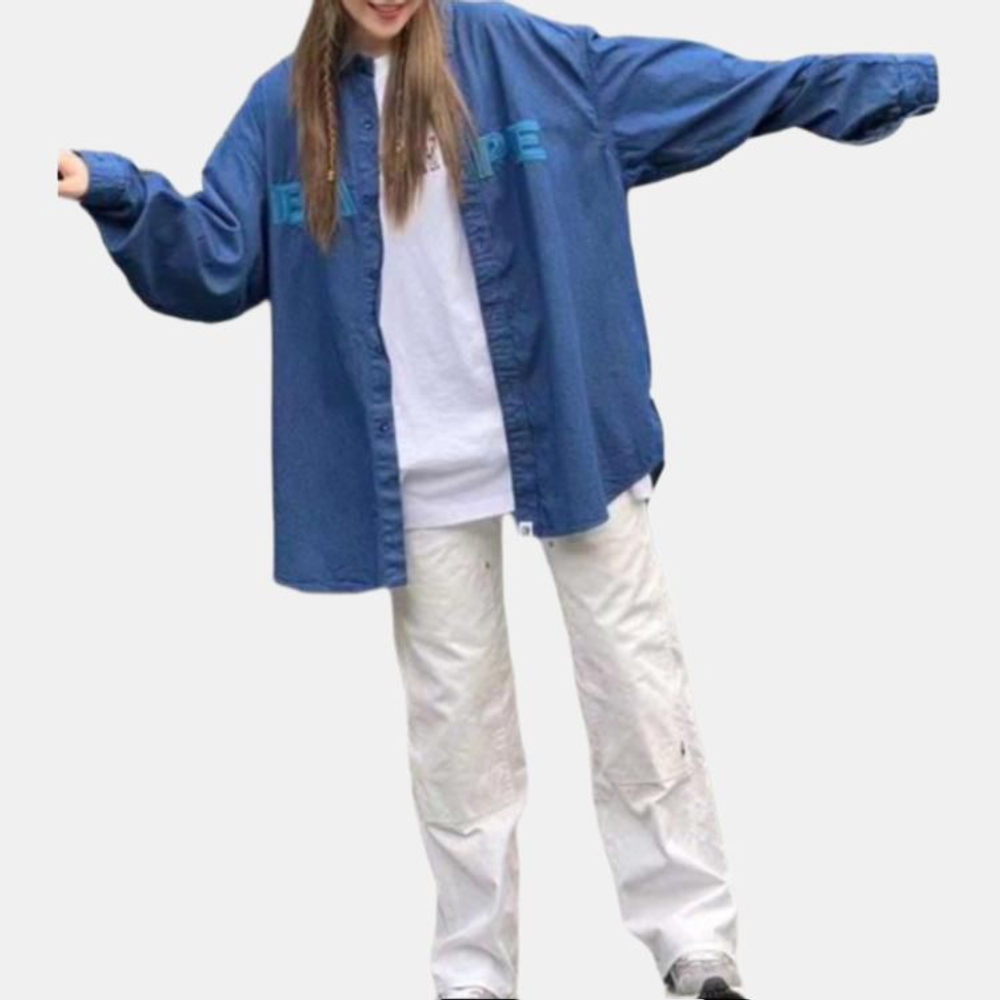A Bathing Ape Denim Loose Fit Shirt