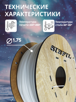 Белый PETG пластик SIBFIL для 3D-принтеров (1,75 мм)
