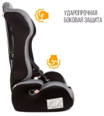 Детское автомобильное кресло ZLATEK "Atlantic BASIC" серый, 1-12 лет, 9-36 кг, группа 1/2/3, компл
