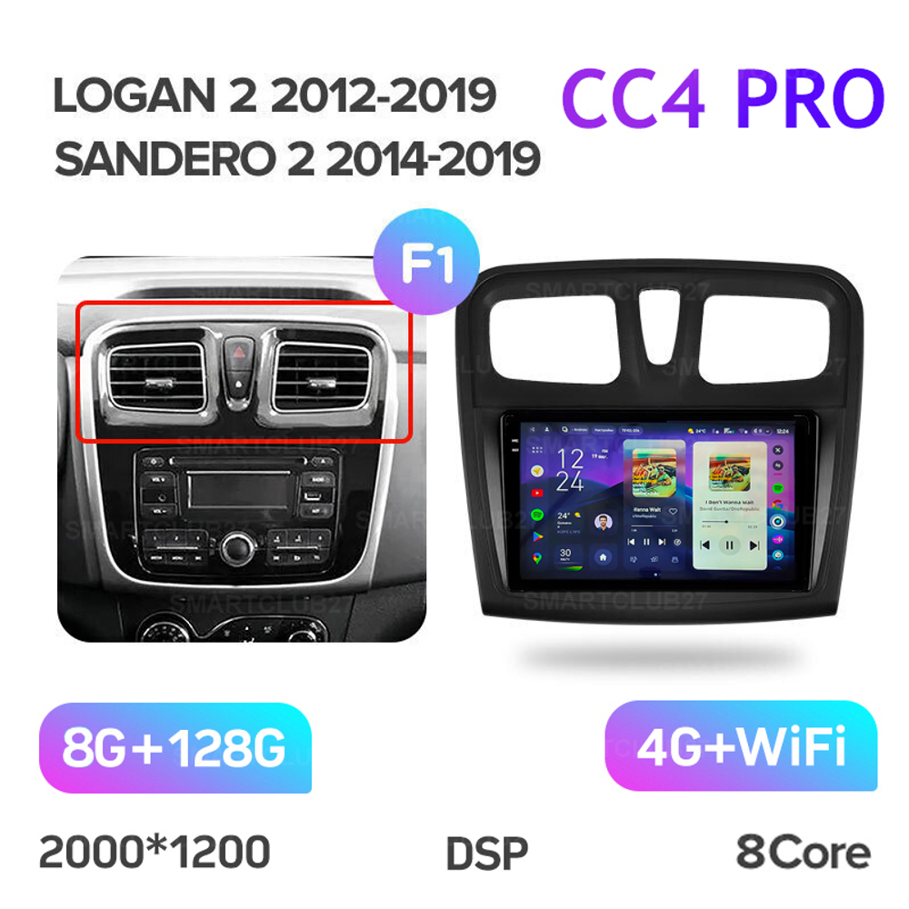 Teyes CC4 Pro 9" для Renault Logan 2012-2019
