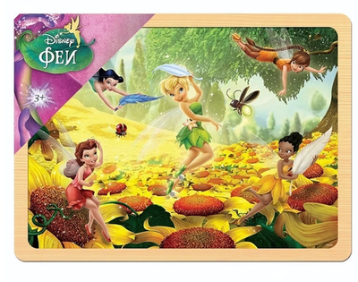 Игра из дерева "Феи" (Степ пазл)