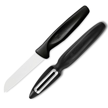 Набор ножей овощных 2шт Wuesthof Sharp Fresh Colourful черный