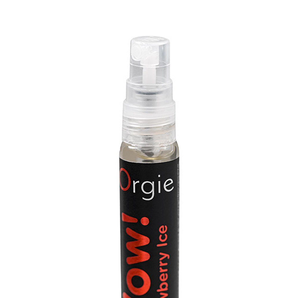 Оральный спрей с охлаждающим и возбуждающим эффектом Orgie Wow! Strawberry Ice Blowjob Spray 10мл